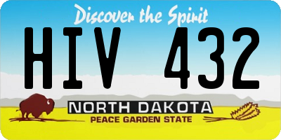 ND license plate HIV432