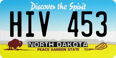 ND license plate HIV453