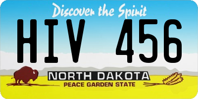 ND license plate HIV456