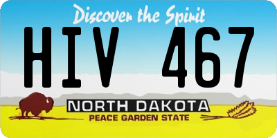 ND license plate HIV467