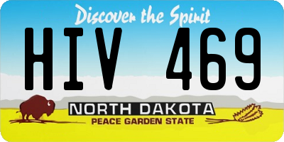 ND license plate HIV469