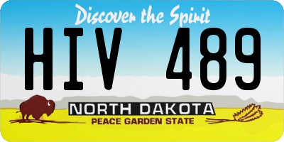 ND license plate HIV489