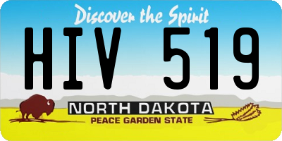 ND license plate HIV519
