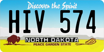ND license plate HIV574