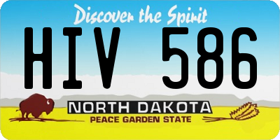 ND license plate HIV586