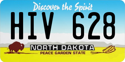 ND license plate HIV628