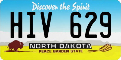 ND license plate HIV629