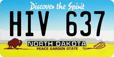ND license plate HIV637
