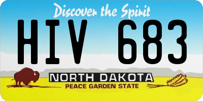 ND license plate HIV683