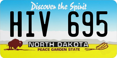 ND license plate HIV695