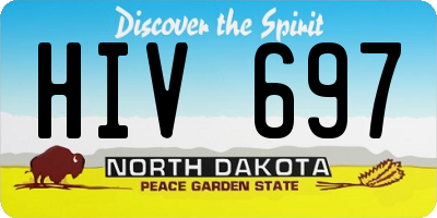 ND license plate HIV697