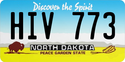 ND license plate HIV773