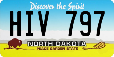 ND license plate HIV797