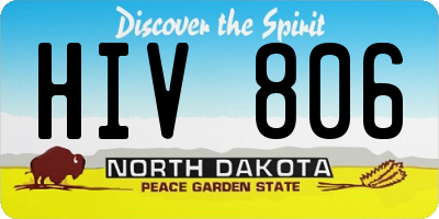 ND license plate HIV806
