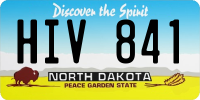 ND license plate HIV841