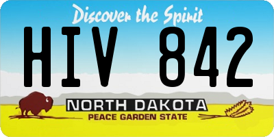 ND license plate HIV842