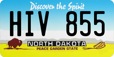 ND license plate HIV855