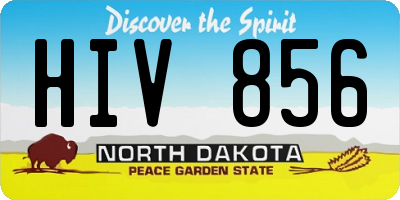 ND license plate HIV856