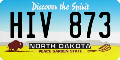 ND license plate HIV873