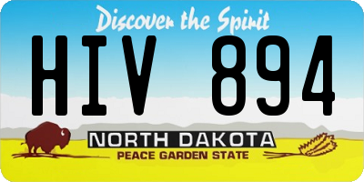 ND license plate HIV894
