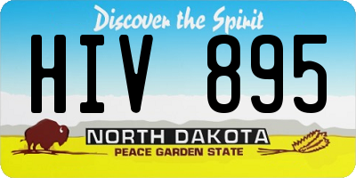 ND license plate HIV895