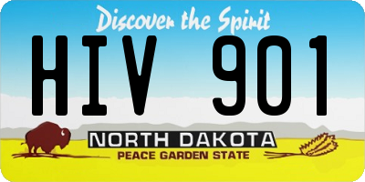 ND license plate HIV901