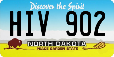 ND license plate HIV902