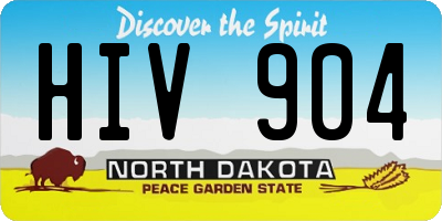 ND license plate HIV904