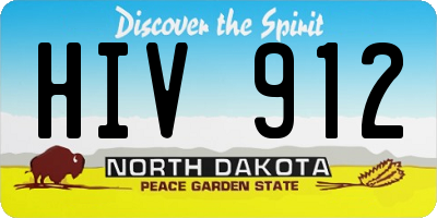 ND license plate HIV912