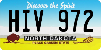 ND license plate HIV972