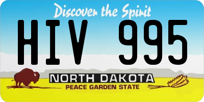 ND license plate HIV995