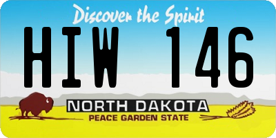 ND license plate HIW146