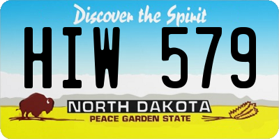 ND license plate HIW579