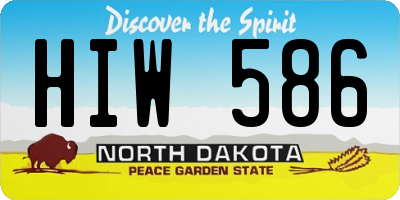 ND license plate HIW586