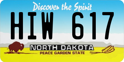 ND license plate HIW617