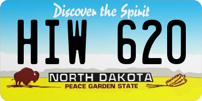 ND license plate HIW620