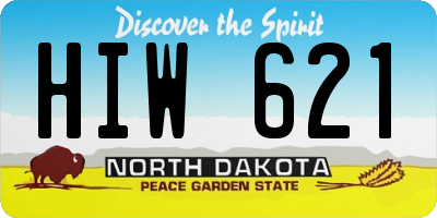 ND license plate HIW621