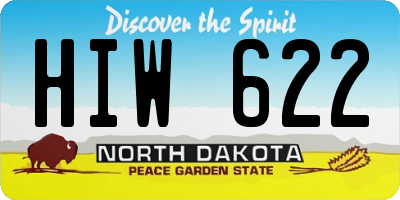 ND license plate HIW622