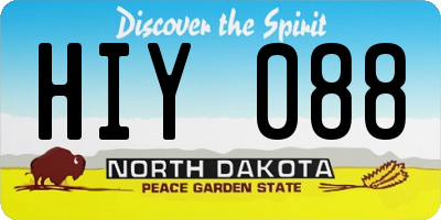 ND license plate HIY088