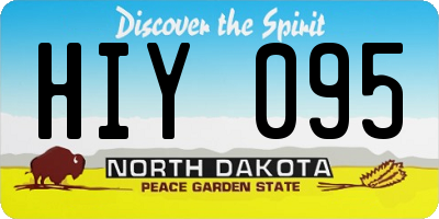 ND license plate HIY095