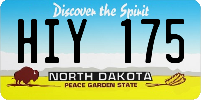 ND license plate HIY175