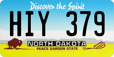 ND license plate HIY379