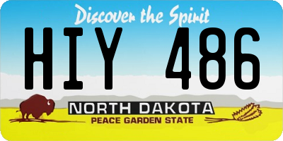 ND license plate HIY486