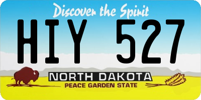 ND license plate HIY527