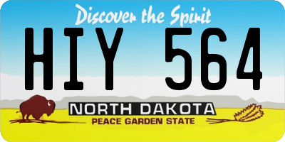 ND license plate HIY564
