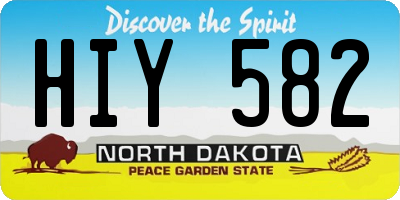 ND license plate HIY582