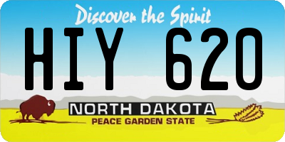 ND license plate HIY620