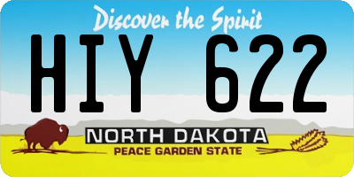 ND license plate HIY622