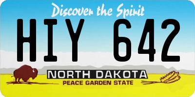 ND license plate HIY642