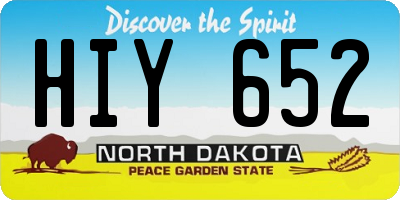 ND license plate HIY652